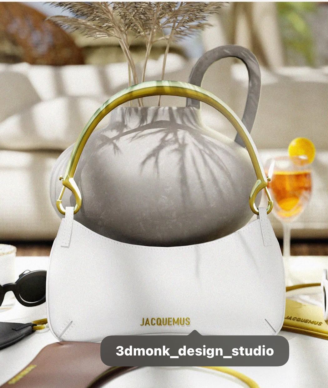 JACQUEMUS Le Bisou Mousqueton Bag