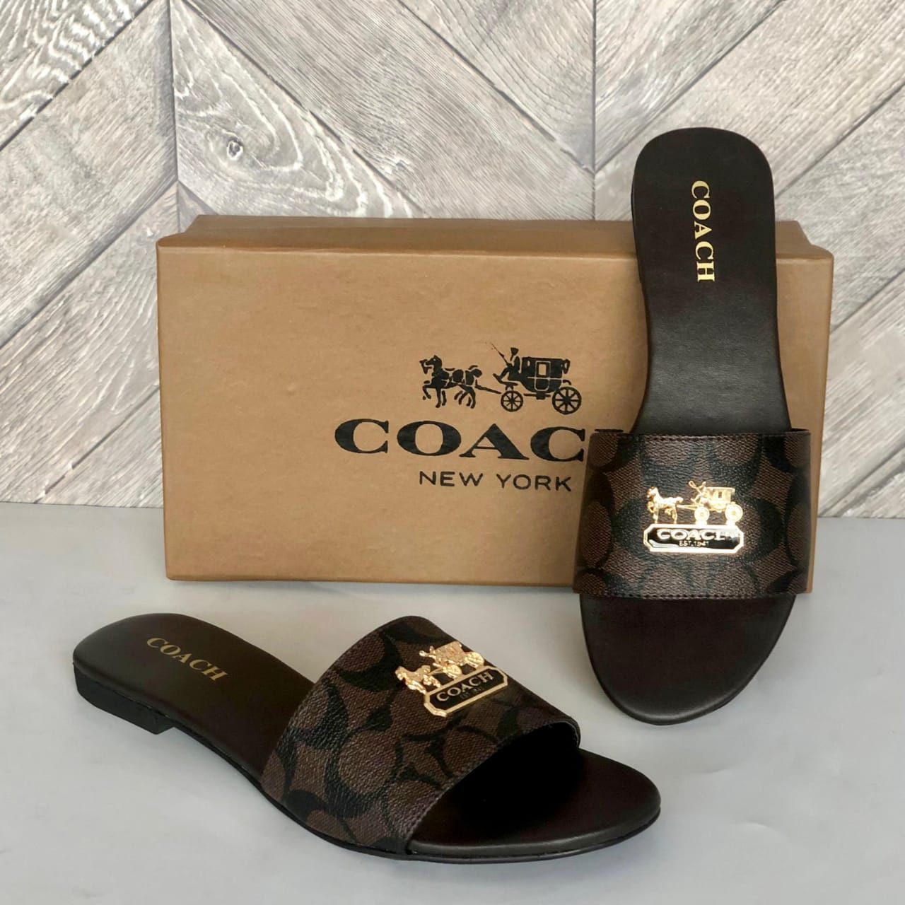 C-o-a-c-h slipper