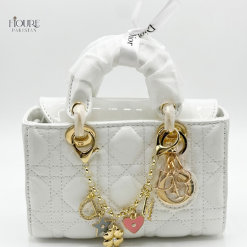 Fioure Aesthetic Quilted Patent Tote Bag – Small