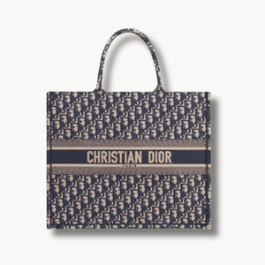 Medium Dior Book Tote  Dior Oblique Embroidery