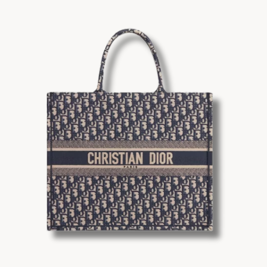 Medium Dior Book Tote  Dior Oblique Embroidery