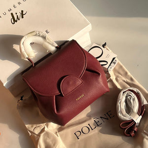 Fioure Numéro Un Nano Leather Crossbody — Curved Flap & Adjustable Strap