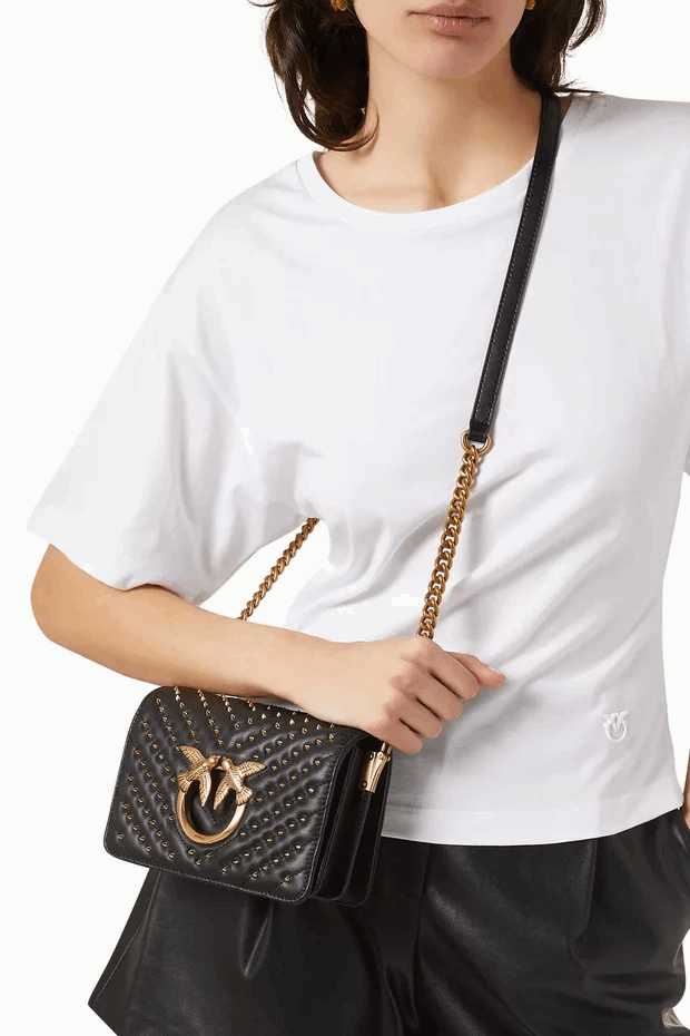 PINKO Elegant Crossbody Bag with Chain Strap