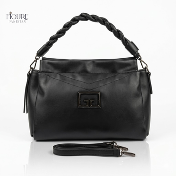 Fioure Braided Handle Satchel Bag
