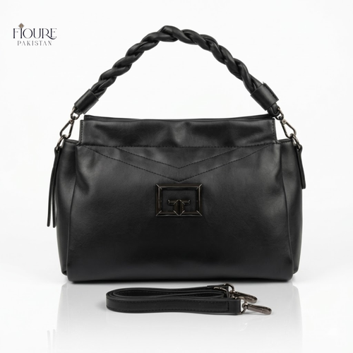 Fioure Braided Handle Satchel Bag
