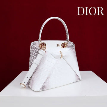 Fioure La Cigale Bow-Detail Top Handle Bag — Gold Hardware & Long Belt Strap