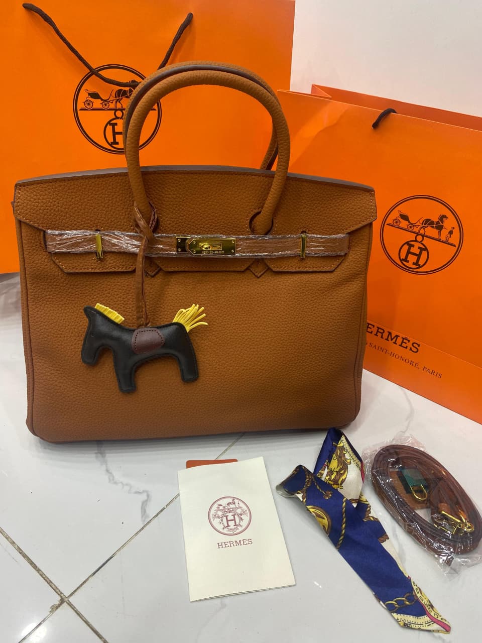 Fioure Birkin Tote Bag BK35 – Premium Structured Handbag