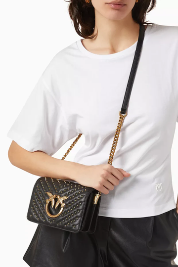 PINKO Elegant Crossbody Bag with Chain Strap