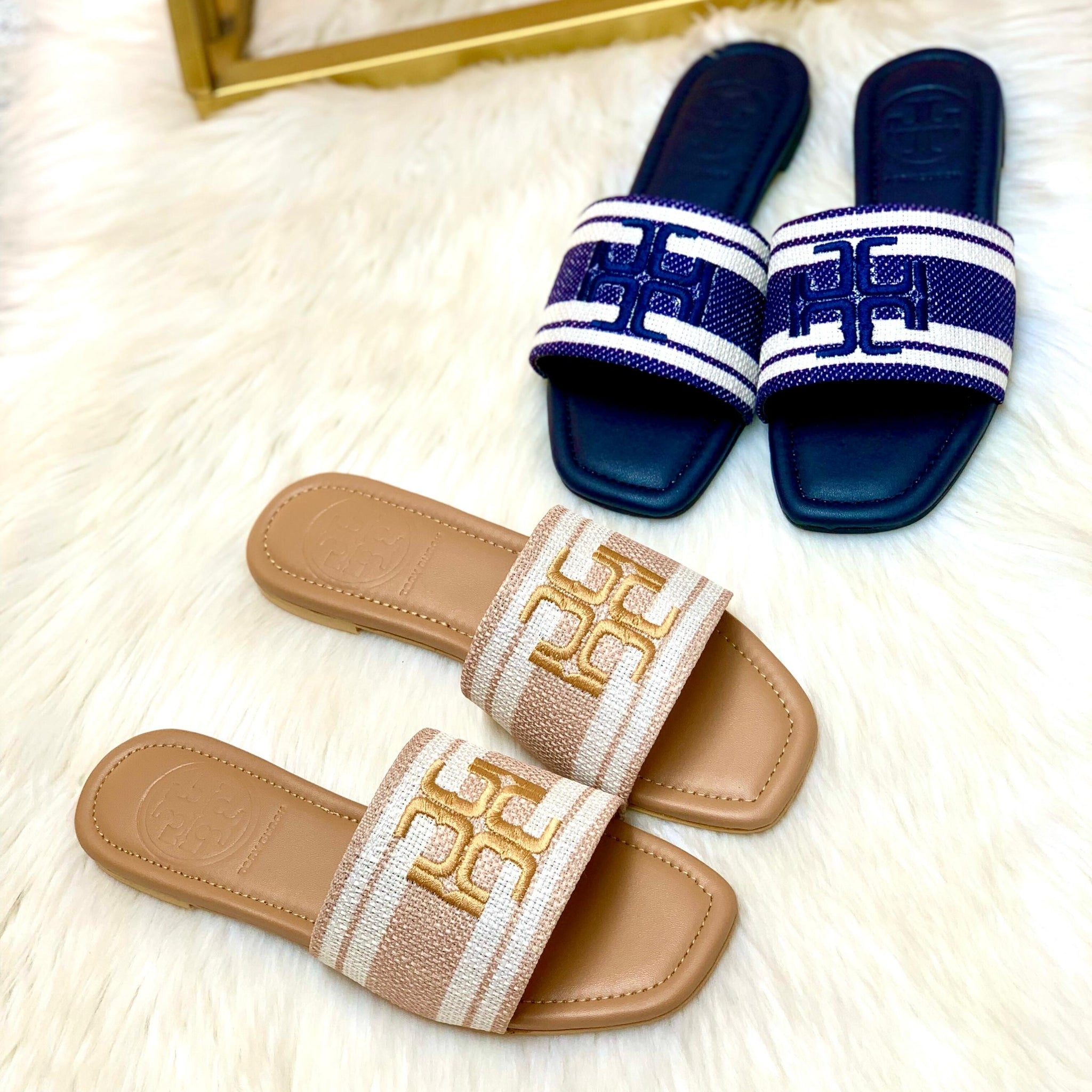 T-o-r-y Burch Embroidery Flat Slipper