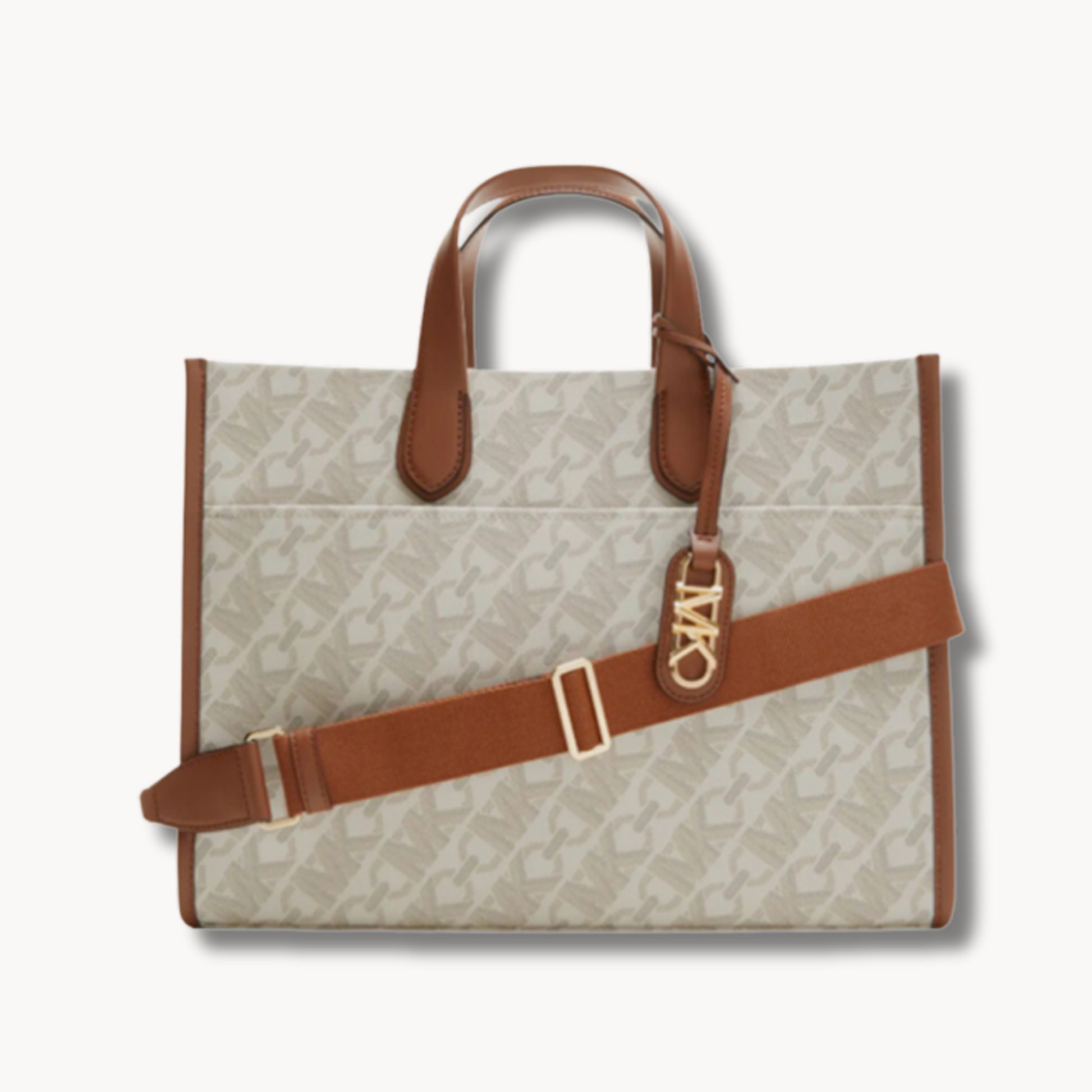 MICHAEL KORS Gigi Large Empire Signature Logo Tote Bag