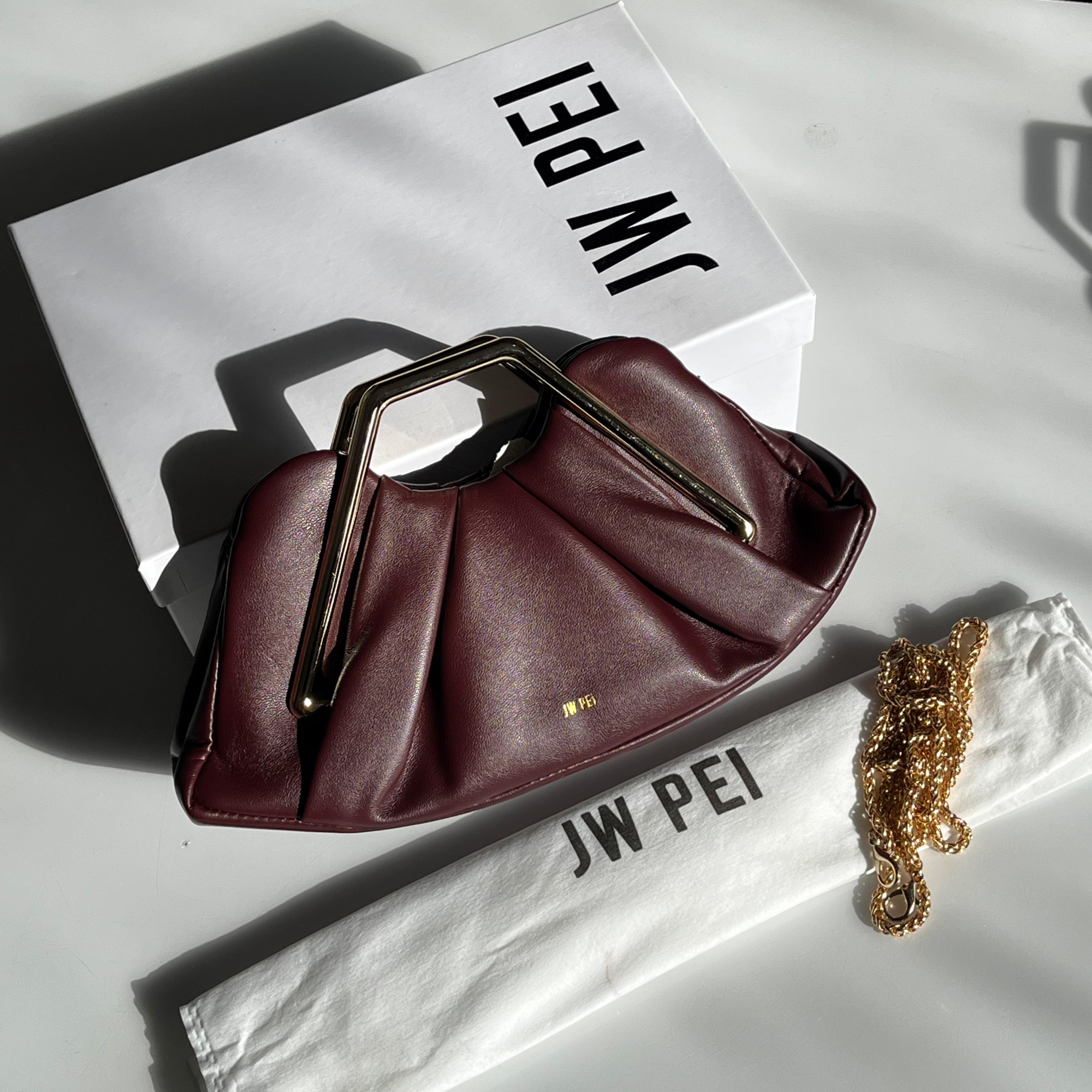 Fioure Lila Metal Frame Clutch – Pleated Mini Handbag