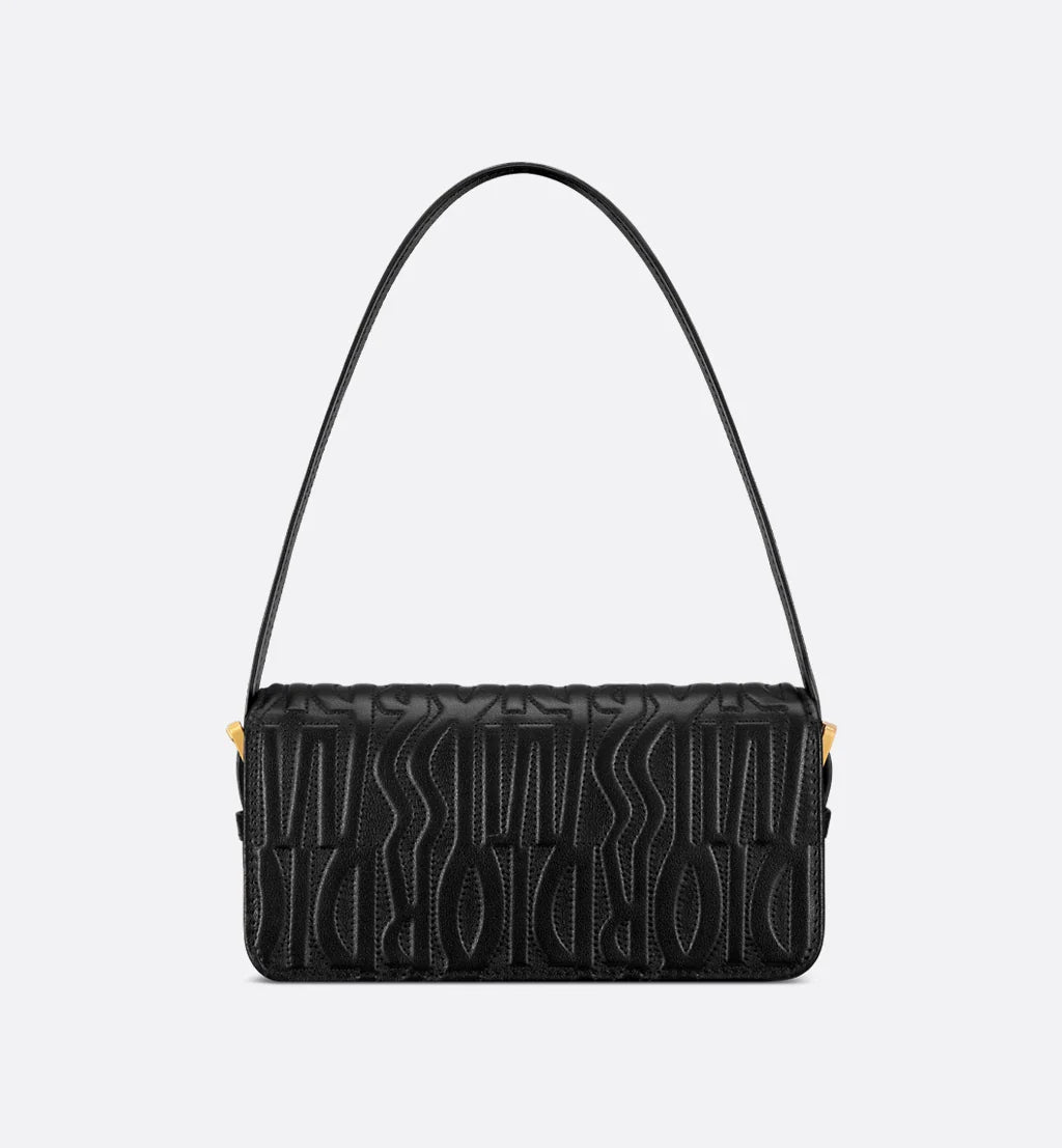 Christian Dior Flap Bag Black Quilted Miss Dior Allover Calfskin