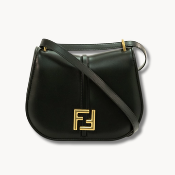 FENDI -medium C’mon leather cross body bag ( with Box )