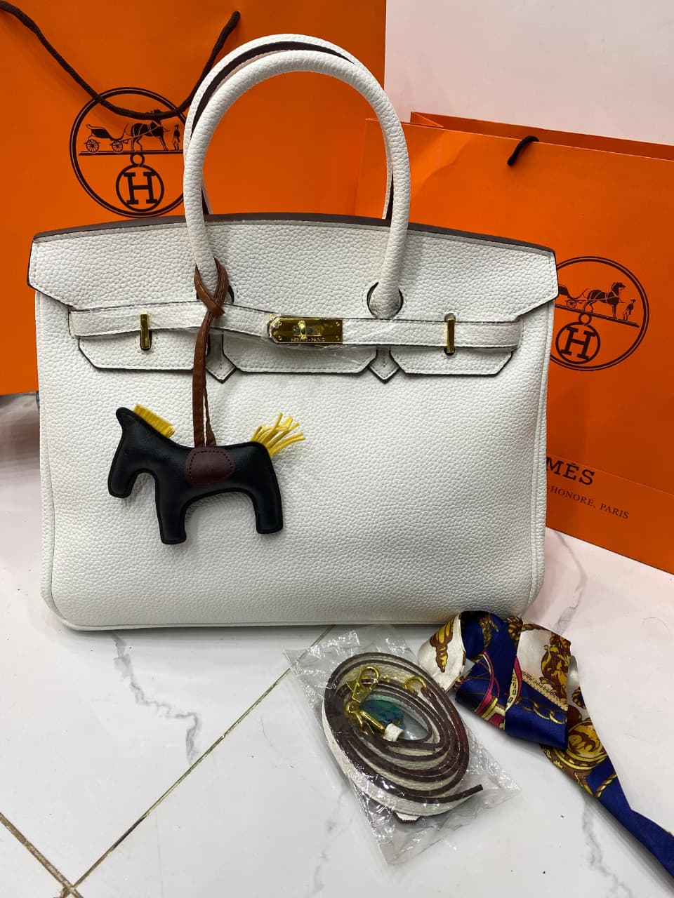 Fioure Birkin Tote Bag BK35 – Premium Structured Handbag