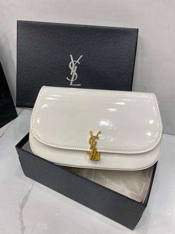 YSL  SAINT LAURENT ENVELOP BAG SHINE  MATERIAL GOLD