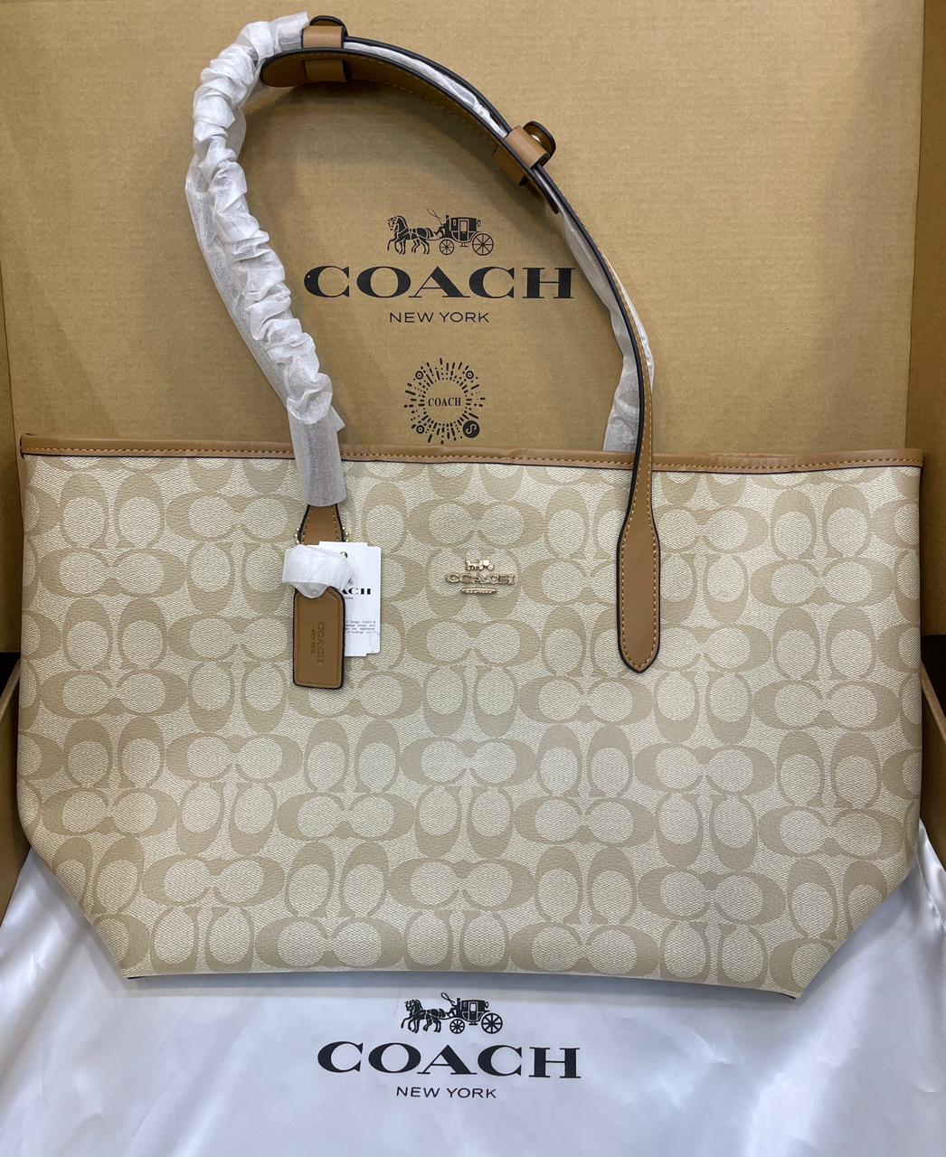 Fioure City Tote Bag — Signature Canvas & Leather in 5 Colours