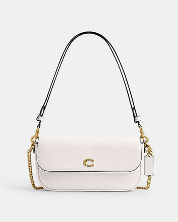 Coach Brook Flap Chain Bag - Leather Crossbody with Dual Straps