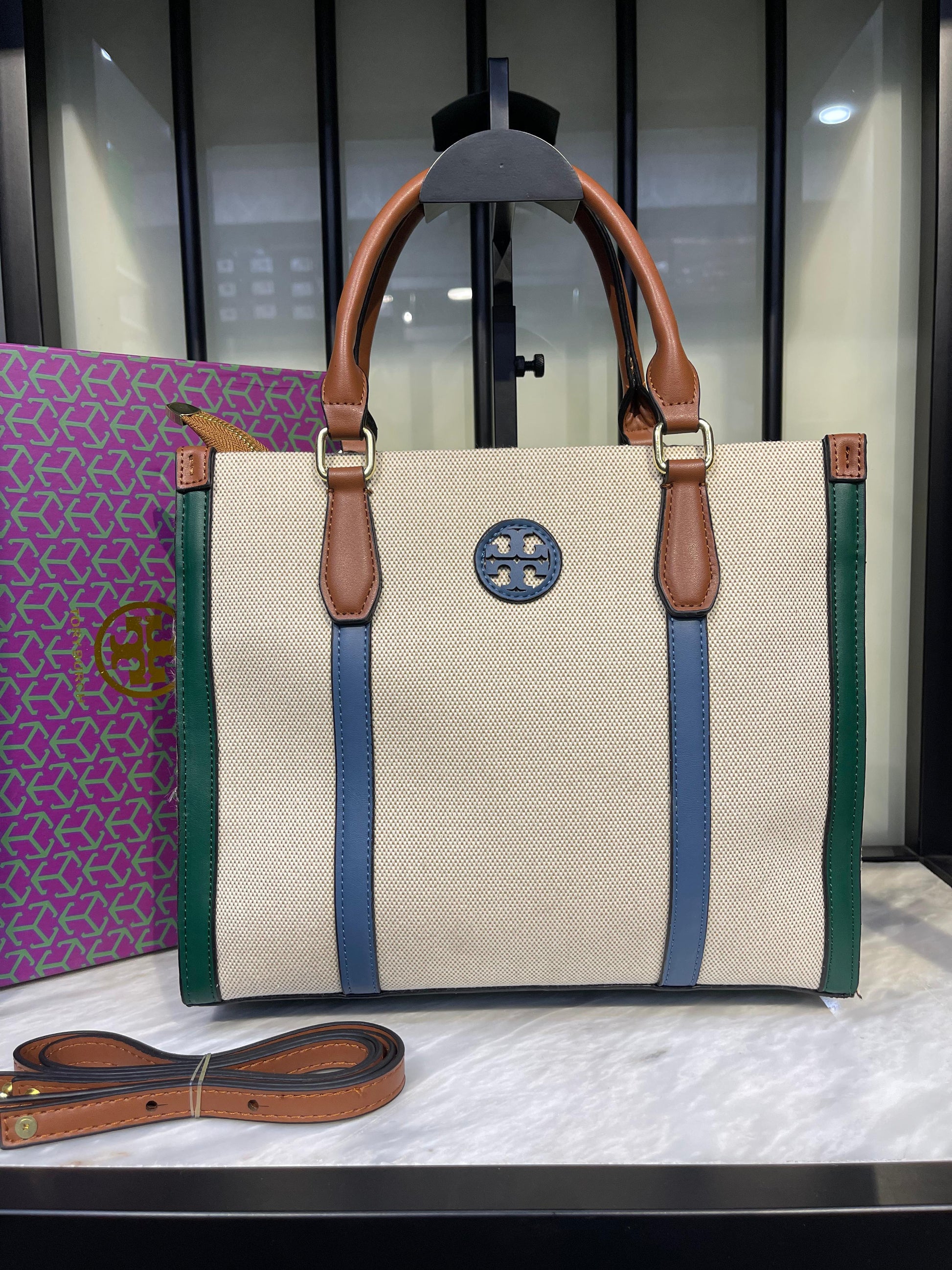 Canvas Tote Bag - Tory Burch