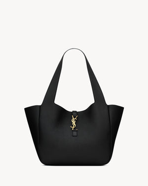 Fioure Le 5 à 7 Grained Leather East-West Tote — Cassandre Tab & Bronze Hardware