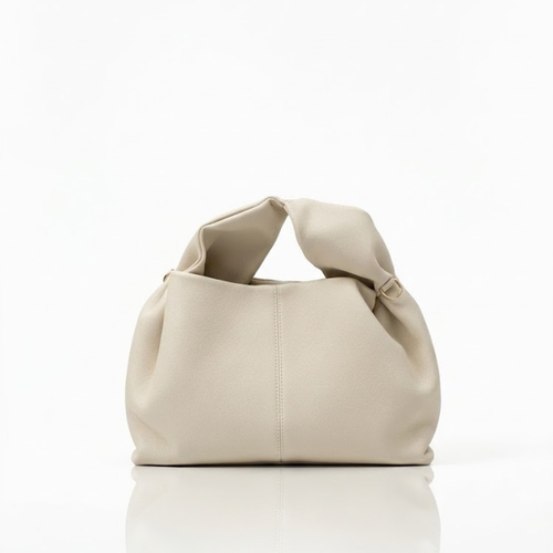 Fioure Soft Hobo Shoulder Bag — Knotted Handle & Contrast Stitching