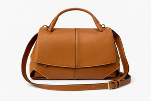 Fioure Mokki Structured Shoulder Bag — PU Leather with Curved Handle