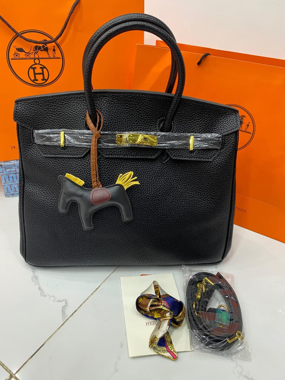 Fioure Birkin Tote Bag BK35 – Premium Structured Handbag