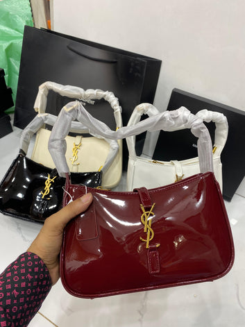 SAINT LAURENT HOBO BAG MATERIAL SHINE