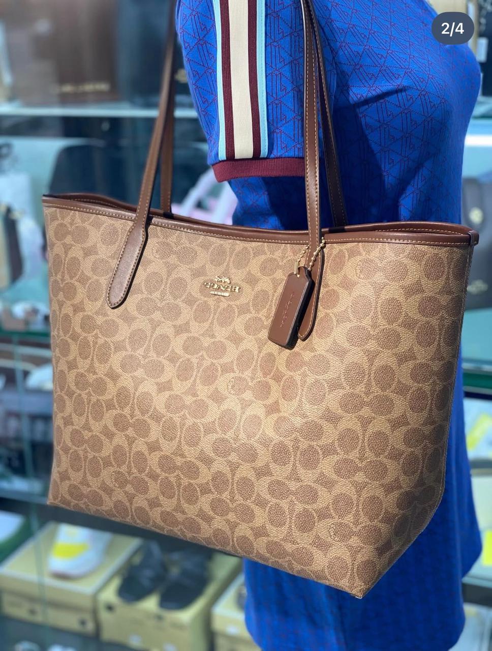 Fioure City Tote Bag — Signature Canvas & Leather in 5 Colours