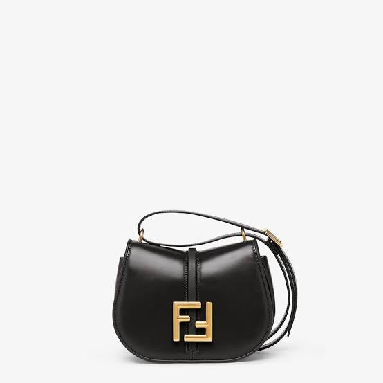 FENDI -medium C’mon leather cross body bag ( with Box )