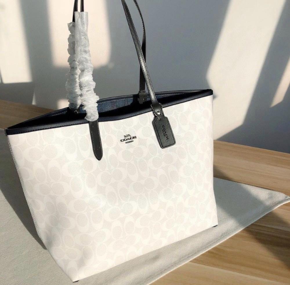 Fioure City Tote Bag — Signature Canvas & Leather in 5 Colours