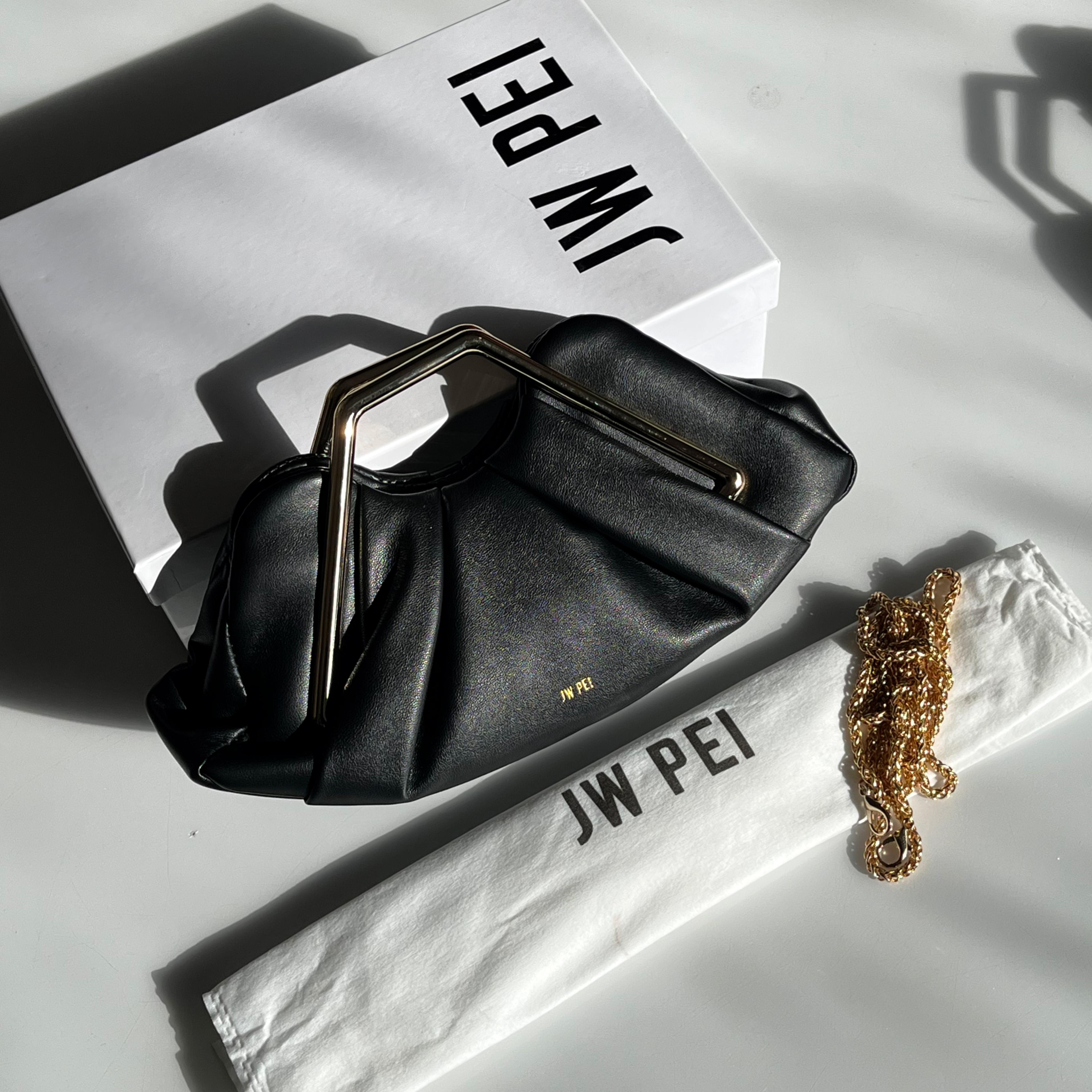 Fioure Lila Metal Frame Clutch – Pleated Mini Handbag