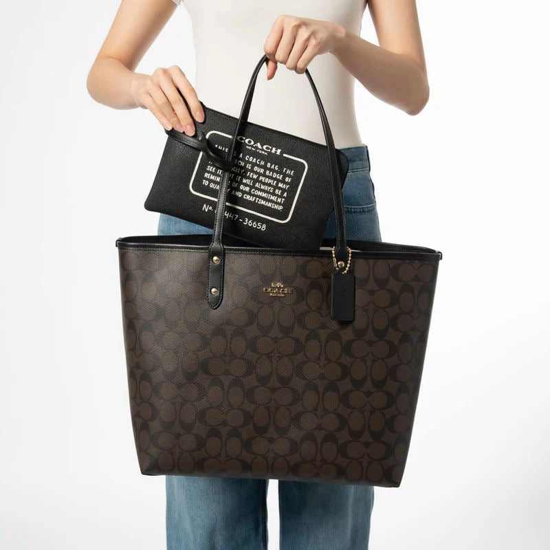 Fioure City Tote Bag — Signature Canvas & Leather in 5 Colours