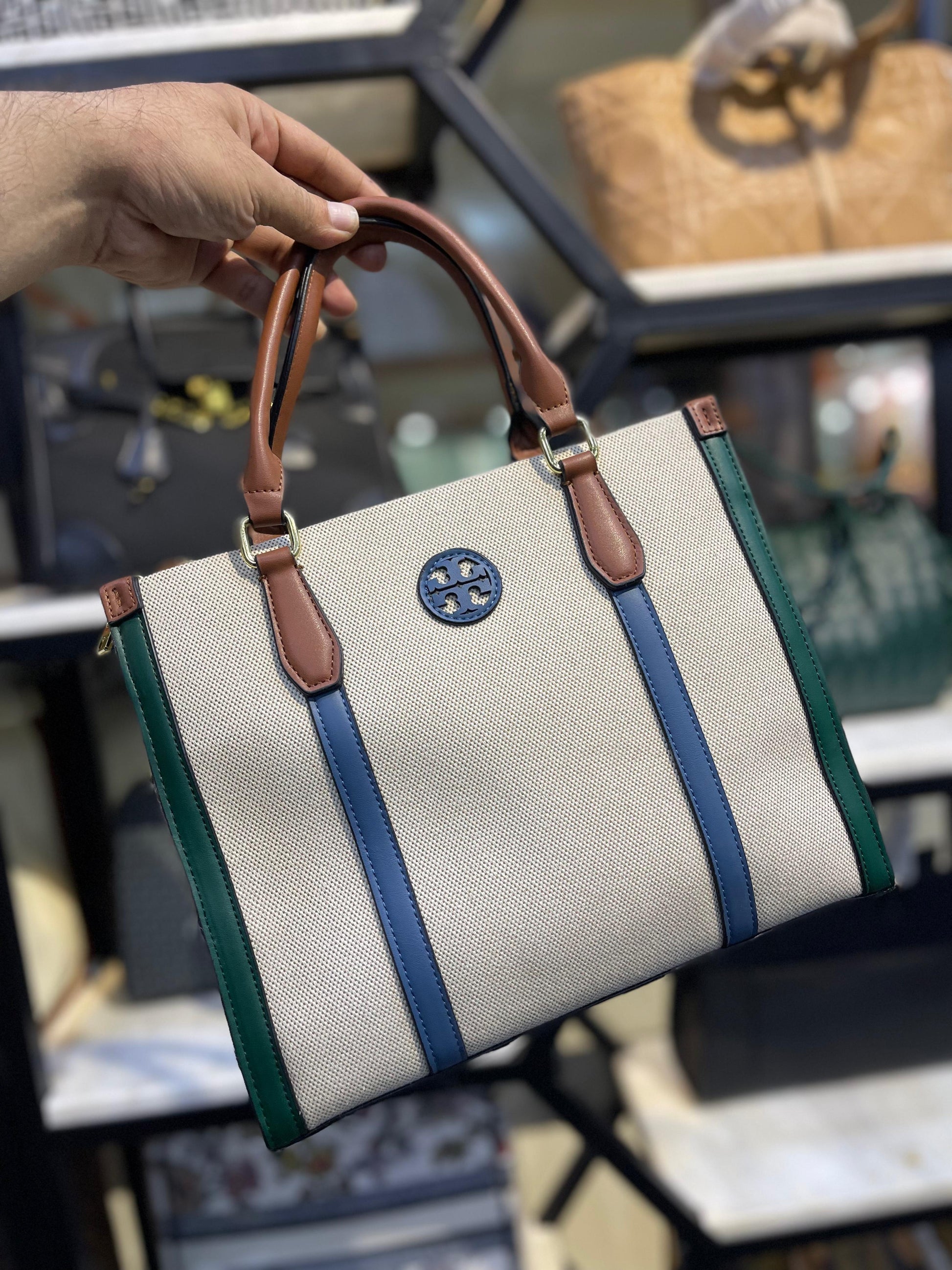 Canvas Tote Bag - Tory Burch