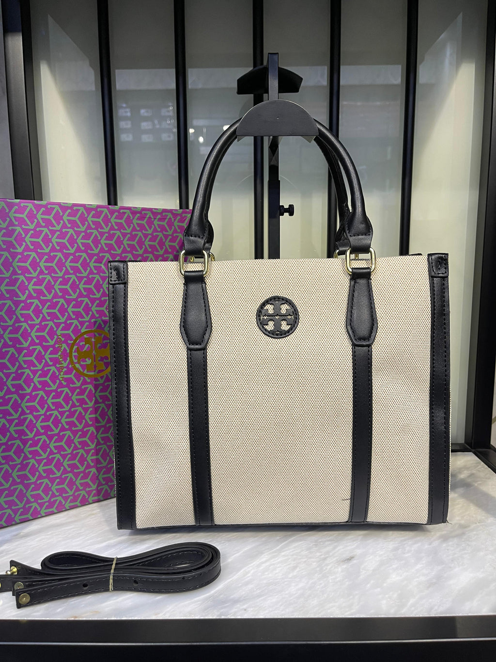 Canvas Tote Bag - Tory Burch