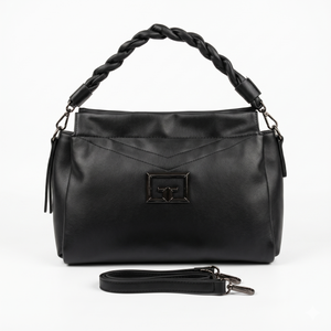 Fioure Braided Handle Satchel Bag