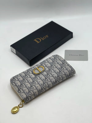 Fioure Wallet Shoes — Monogram Canvas in Grey