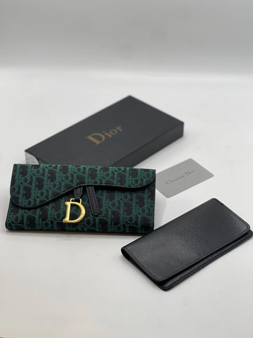 Fioure Wallet Shoes — Monogram Canvas in Green