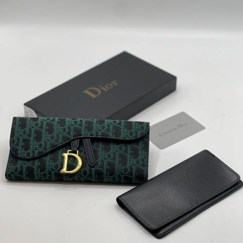 Fioure Wallet Shoes — Monogram Canvas in Green