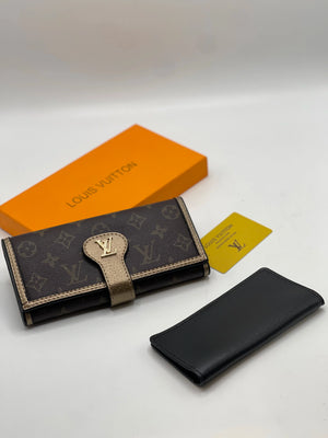 Fioure Wallet Shoes — Monogram Canvas in Black