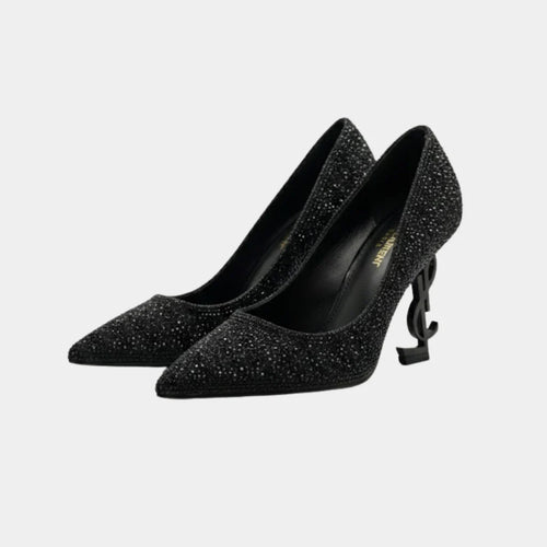 Fioure Opyum Glitter Pumps — Crystal Embellished & Glitter Finish in Pumps