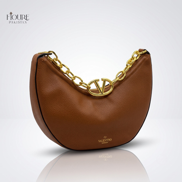 VLTN Vlogo Moon Medium Hobo Bag - Fioure Pakistan