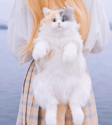 Cute Cat Plush Backpack for Girls & Women - Kawaii Soft Toy Cat Bag