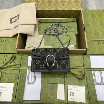 GUCCI DIONYSUS MINI GG LEATHER MATERIAL