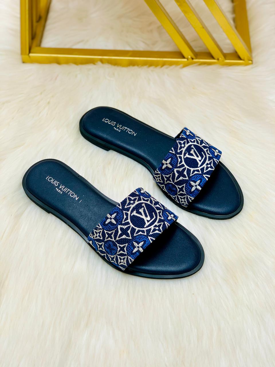 LV Embroidery Flat Slipper