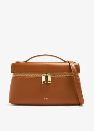 Fioure Thea Vegan Leather Top Handle Bag — Gold Hardware & Detachable Strap