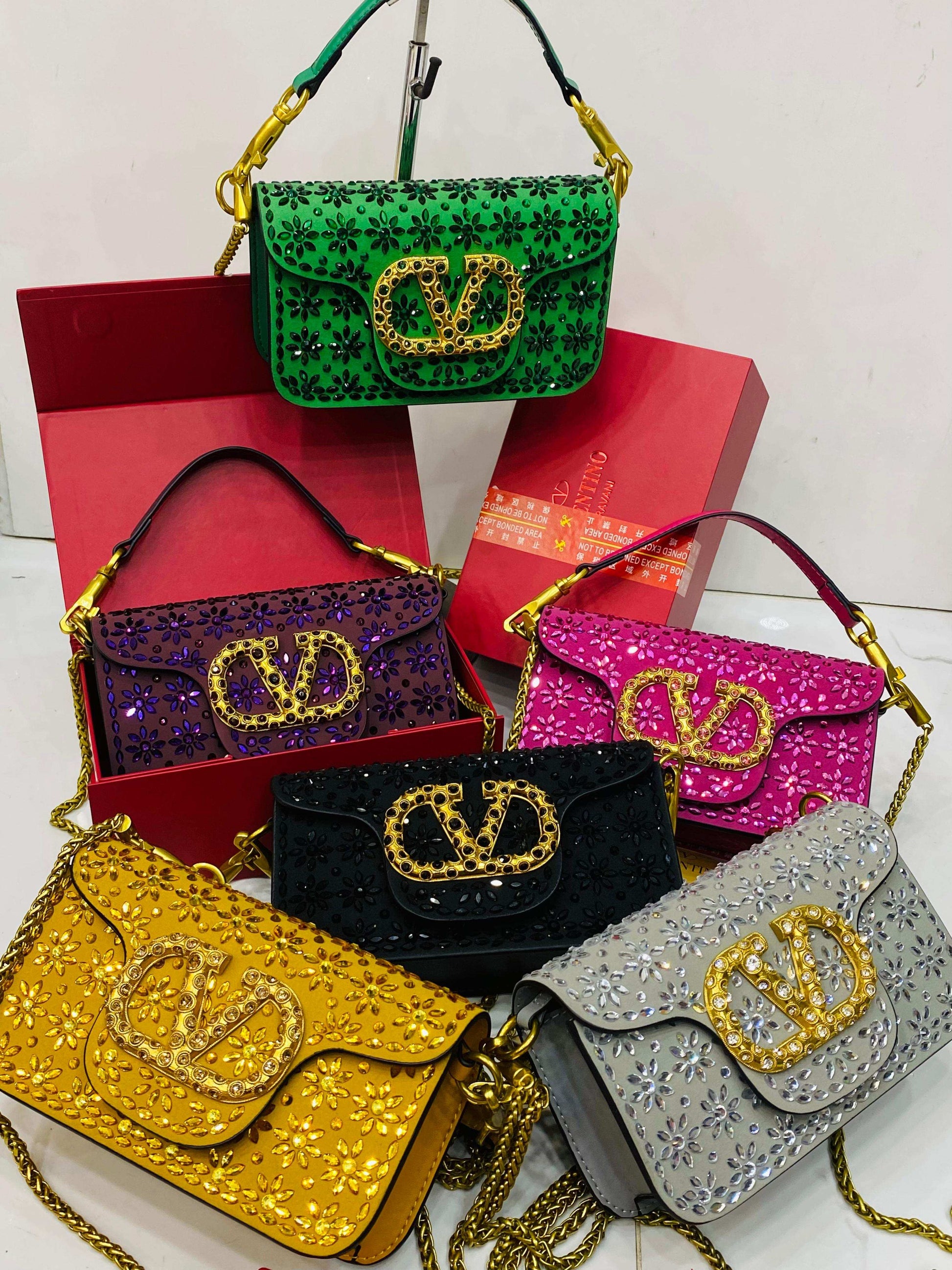 VALENTINO GARAVANI Embellished Stone Bag