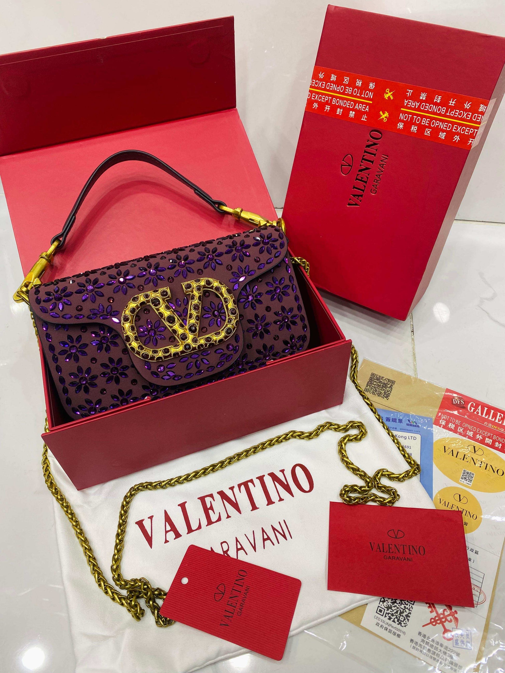 VALENTINO GARAVANI Embellished Stone Bag