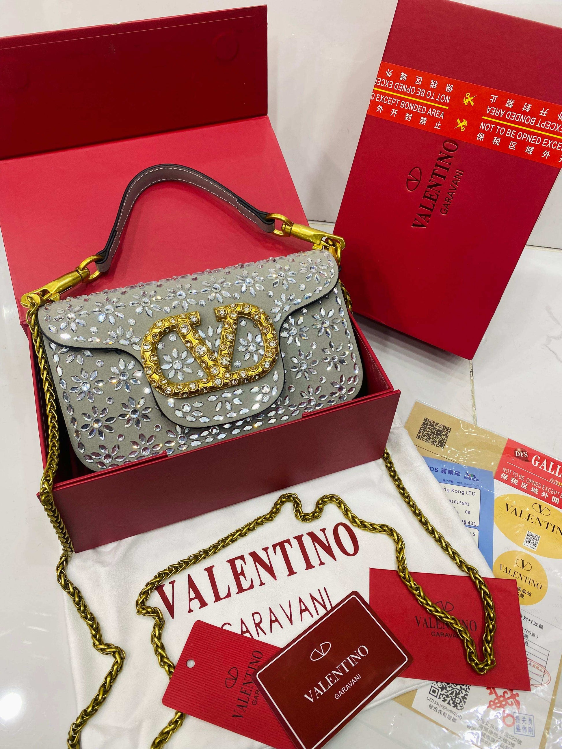 VALENTINO GARAVANI Embellished Stone Bag