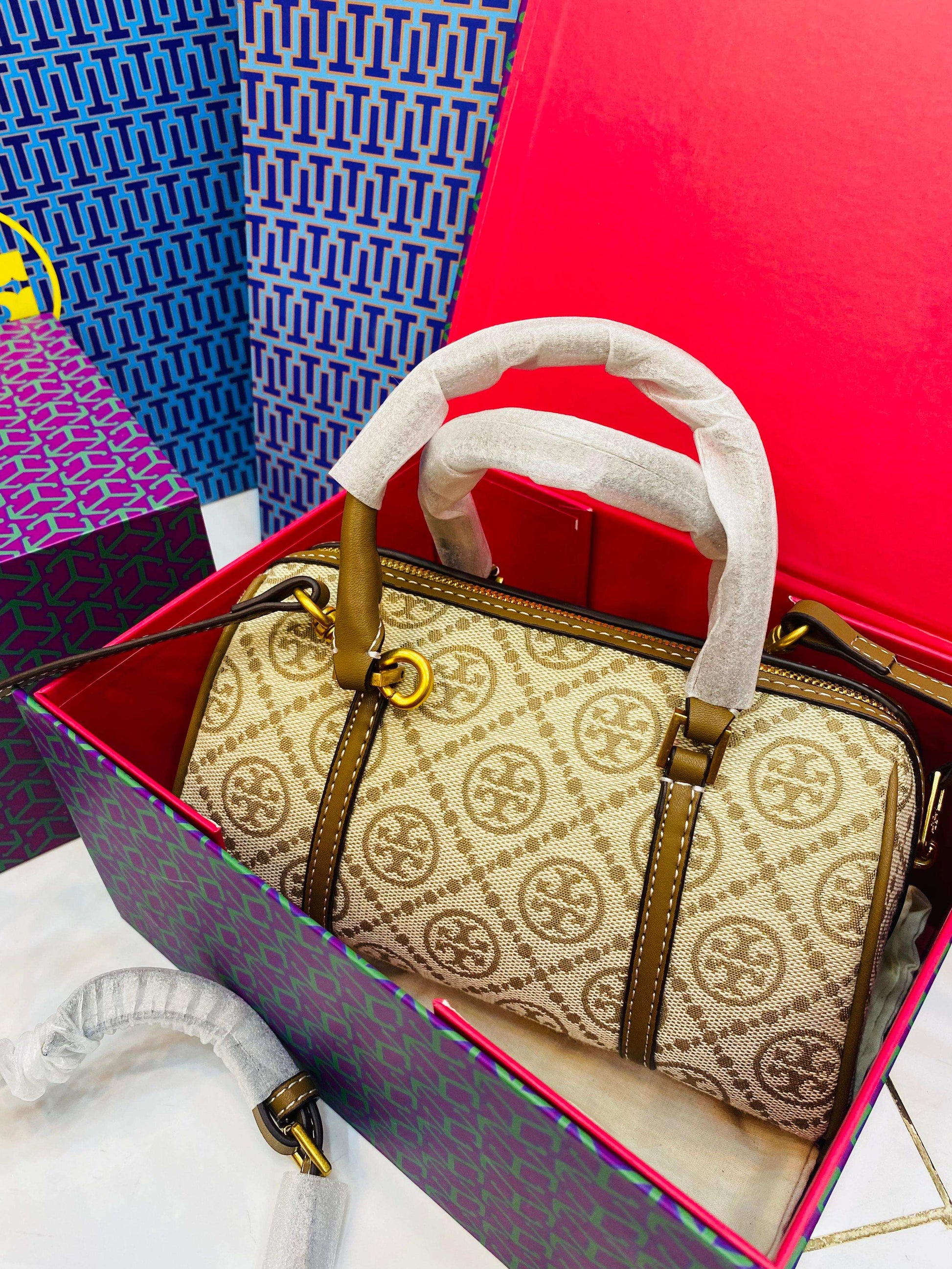 TORY BURCH T Monogram Barrel Bag