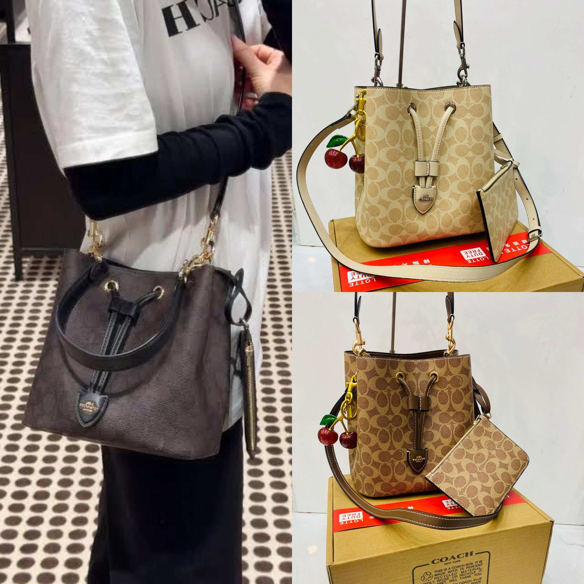 COACH Rowan Bucket Bag with Pouch